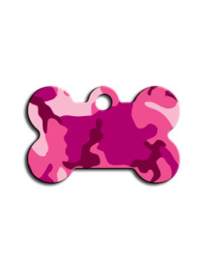 Tag bone small pink camouflage