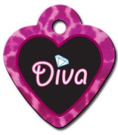 Tag heart small diva