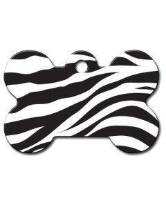 Tag bone large zebra