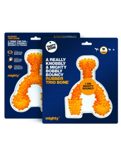 TastyBone Mighty dogtoy Rubber Trio Large