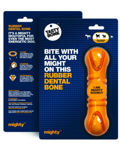 TastyBone Mighty dogtoy Rubber Dental Bone Large