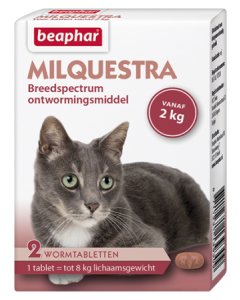 Milquestra wormtabletten kat 2 tabletten