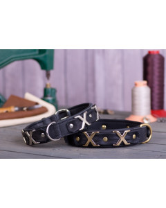 Maul Luxor collar black with messing