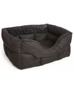 P&L Heavy Duty Rectangular Waterproof Softee Dog Bed black