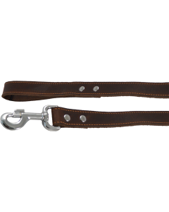 J & V Greased Leash dark brown