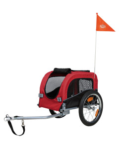 Trixie DogTrailer red/black S