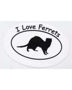 Sticker I Love Ferrets