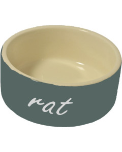 Coloured feeding dish "rat" grey