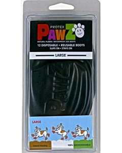 Protex Pawz rubberen hondenschoen Large Zwart