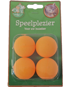 De Boon Ping Pong Bal Oranje 4 stuks