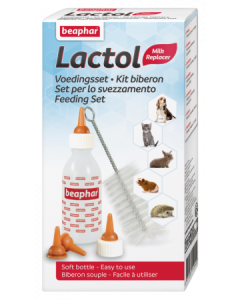 Beaphar Lactol voedingsset (zuigflesje + speentjes)