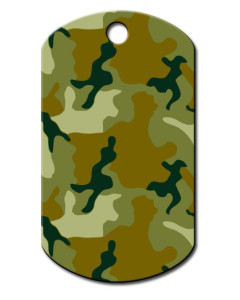 Militaire Tag  large green camouflage