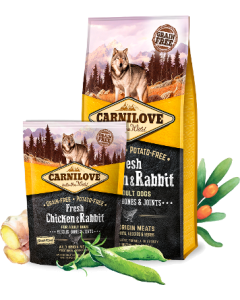 Carnilove Fresh Chicken & Rabbit Graanvrije Hondenvoeding