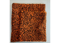 Casper Knuffelzak Orange Pantherprint Large 33 x 37 cm