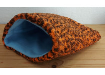 Casper Knuffelzak Light Blue & Orange Panther Small 24 x 27 cm