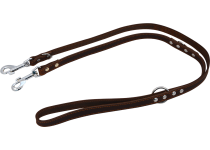 J & V Greased Leash dark brown