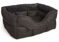 P&L Heavy Duty Rectangular Waterproof Softee Dog Bed black