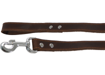 J & V Greased Leash dark brown