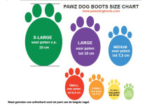 Protex Pawz rubberen hondenschoen XX-Small zwart