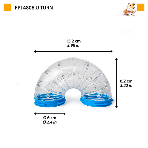 Ferplast Hamsterbuis Tube FPI 4806 U-Turn