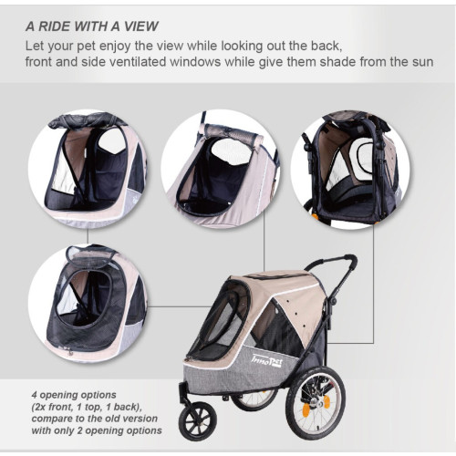 InnoPet Sporty Evolution Buggy/Hondenfietskar IPS-057BR Latte