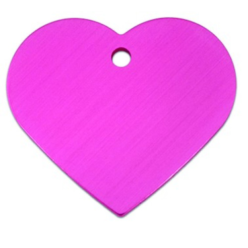 Tag heart large pink