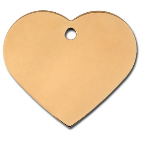 Tag heart large gold