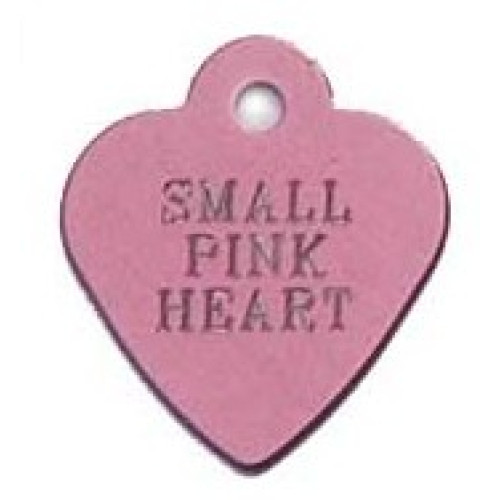 Tag heart small roze