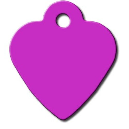 Tag heart small purple