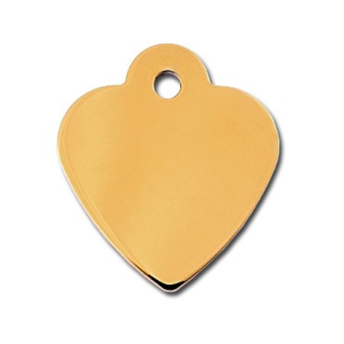 Tag heart small gold