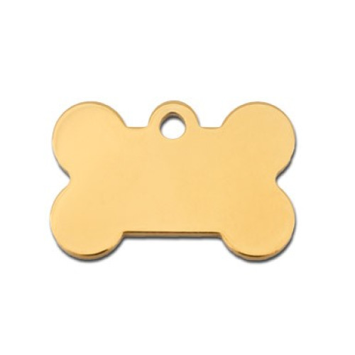 Tag bone small gold