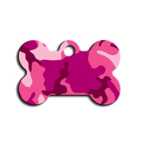 Tag bone small pink camouflage