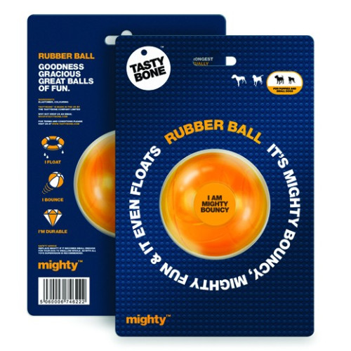 TastyBone Mighty dogtoy Rubber Ball Small