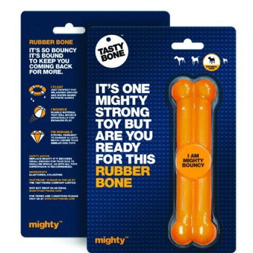 TastyBone Mighty Dogtoy Rubber Bone