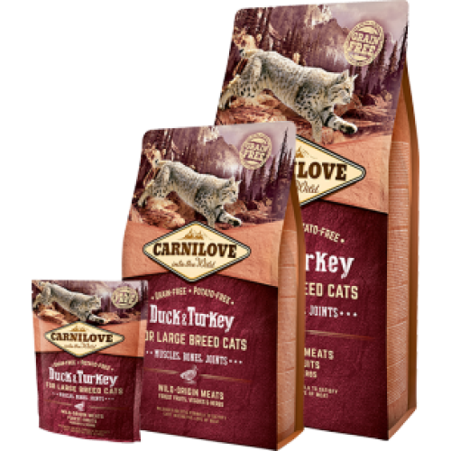 Carnilove Cat Grain Free Duck & Turkey Adult Large Breed