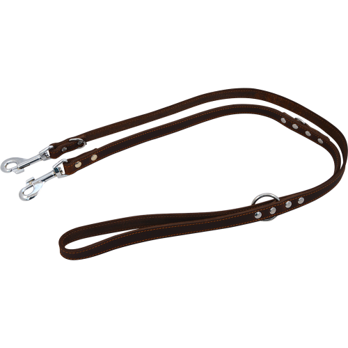 J & V Greased Leash dark brown