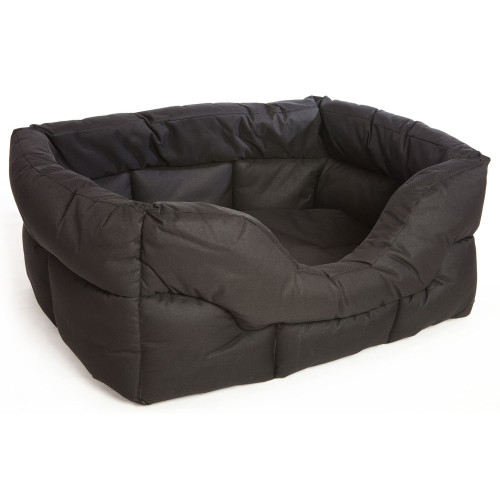 P&L Heavy Duty Rectangular Waterproof Softee Dog Bed black