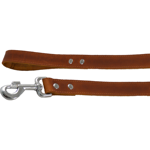 J & V Greased Leash cognac