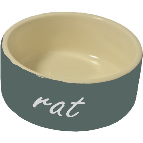 Coloured feeding dish "rat" grey