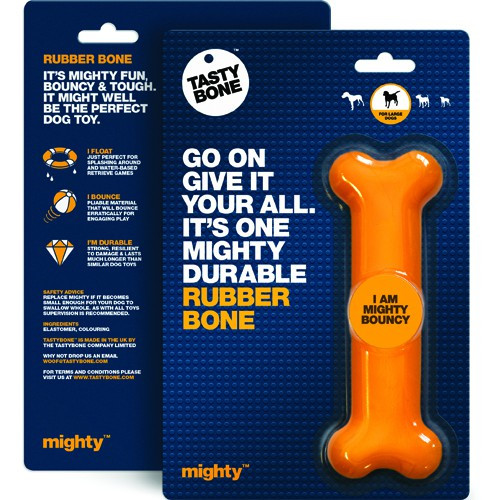 TastyBone Mighty Dogtoy Rubber Bone