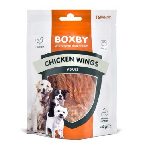 Boxby Chicken Wings Hondensnacks 100 gram