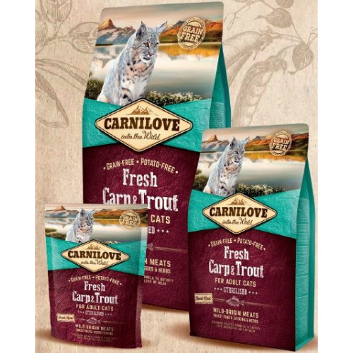 Carnilove Kattenvoeding Fresh Carp & Trout