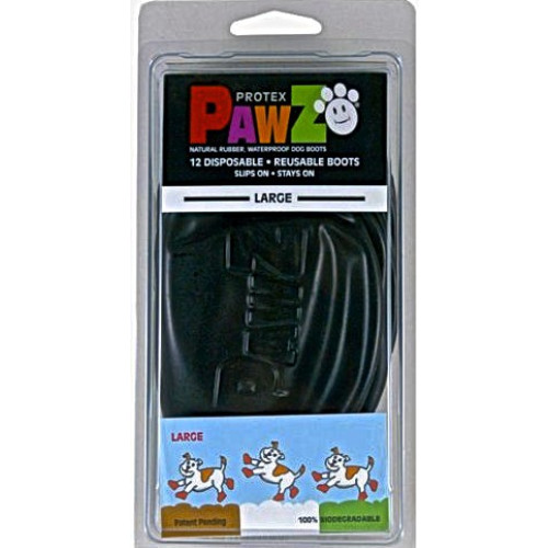 Protex Pawz rubberen hondenschoen Large Zwart