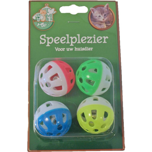 De Boon speelballetjes & bel 4 stuks