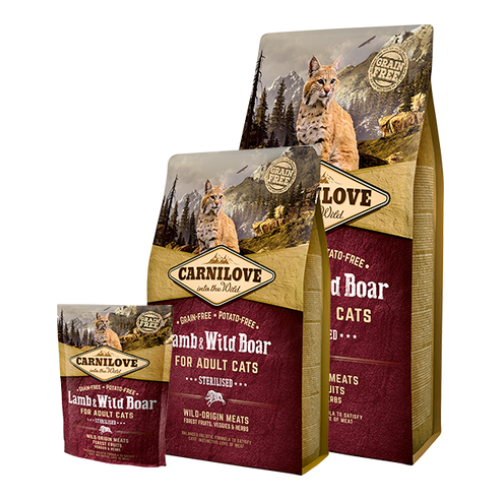 Carnilove Cat Grain Free Lamb & Wild Boar Adult Sterilised