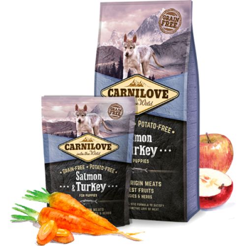 Carnilove Salmon & Turkey Puppy Graanvrij hondenvoer