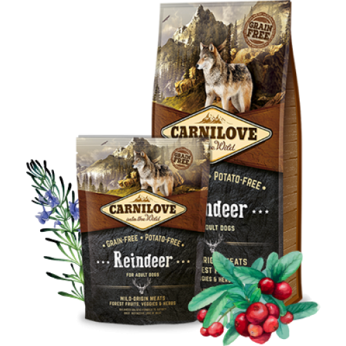 Carnilove Reindeer Adult Graanvrije Hondenvoeding