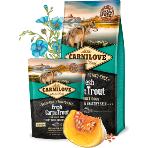 Carnilove Fresh Carp & Trout Graanvrije Hondenvoeding